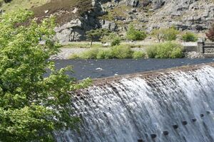 Waterfall on a Dam