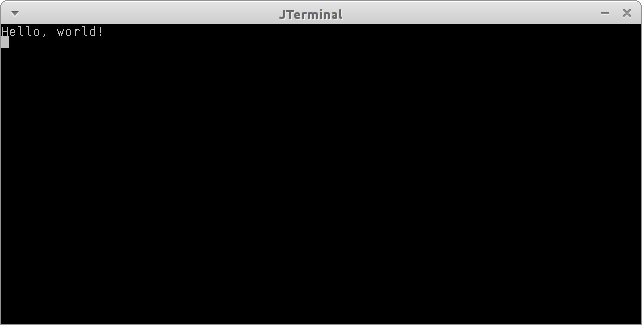 Screenshot of JTerminal